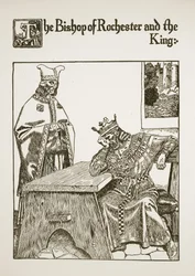 El obispo de Rochester y el rey, ilustración de 